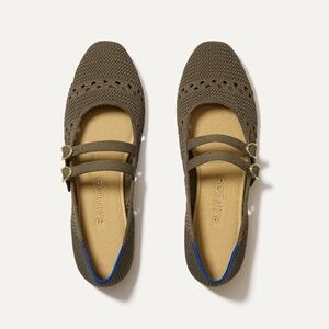 Rothy's The Double Buckle Mary Jane - Safari Crochet Size 8